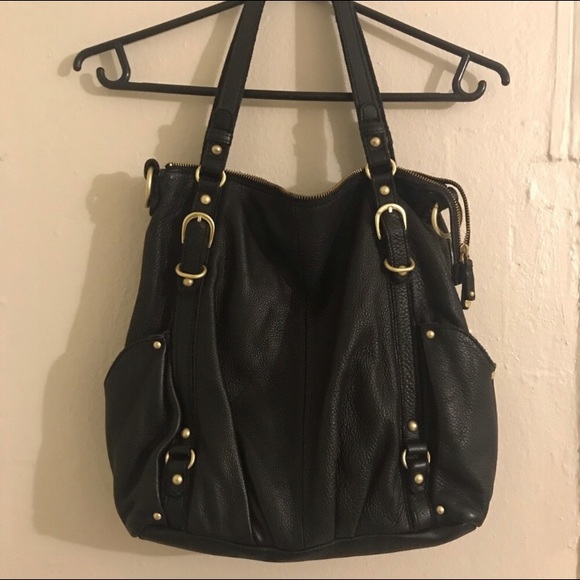 Leather 2-way shoulder bag - Picture 4 of 8